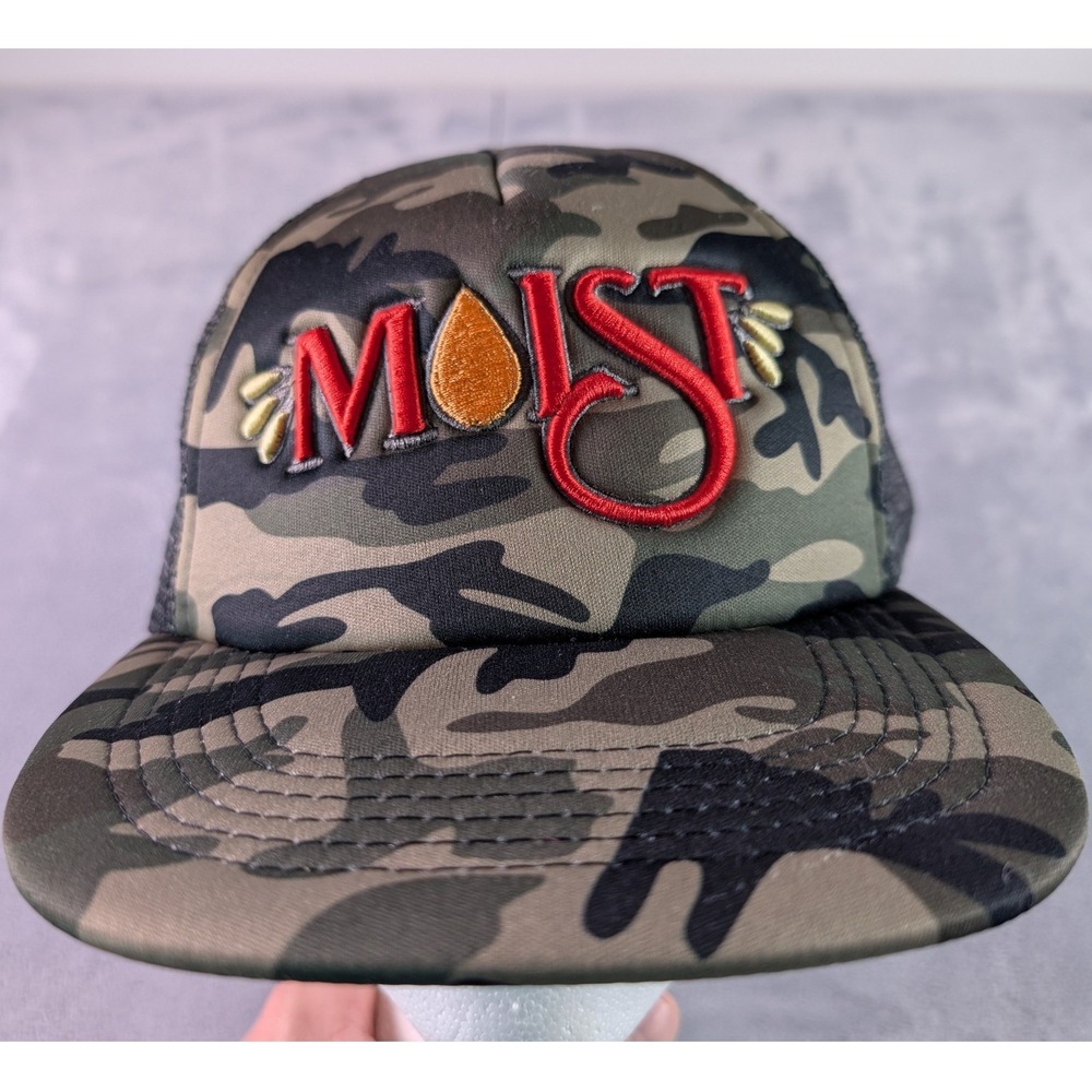 Moist Swampcore Esports Camo Trucker Hat Men's Snapback Mesh Cap Camouflage